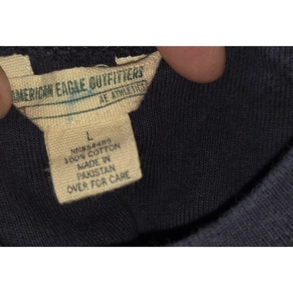 Vintage American Eagle A‎ Crewneck Sweatshirt Distressed Y2K 90s Womens L Faded - Picture 3 of 9
